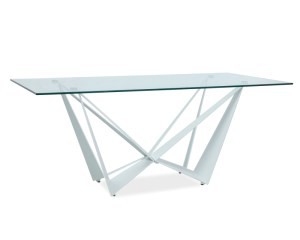 Стол стеклянный Signal Aston II белый